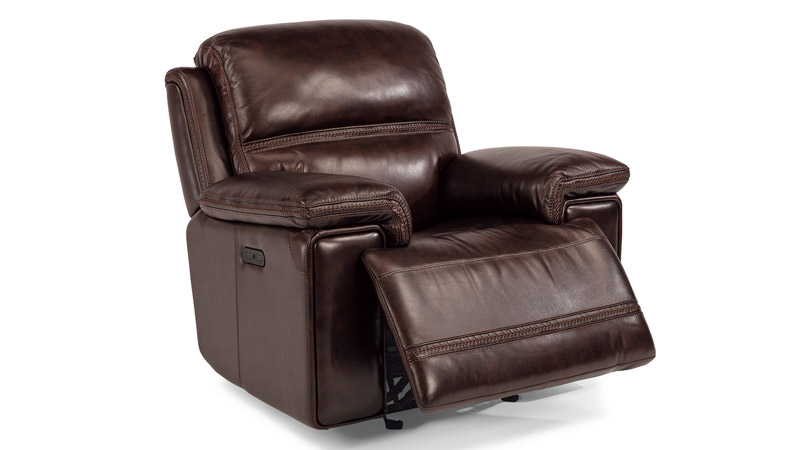 Gallery furniture shop leather recliners